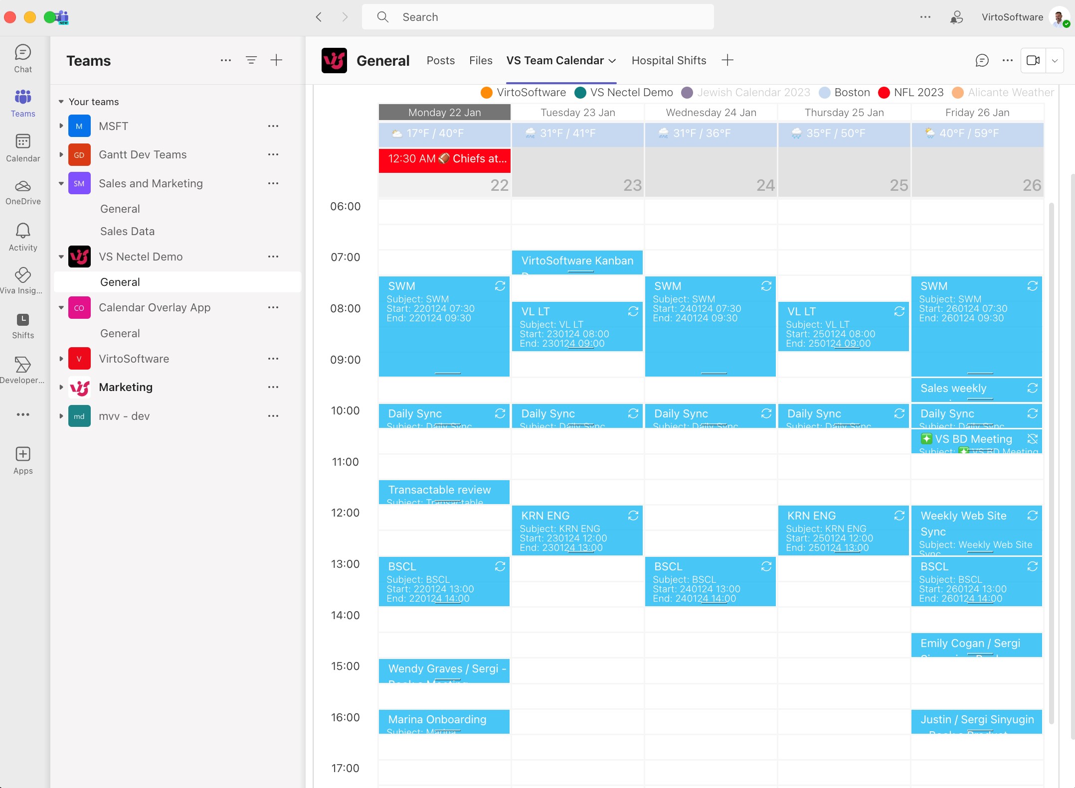 Virto Calendar for Teams and Sharepoint